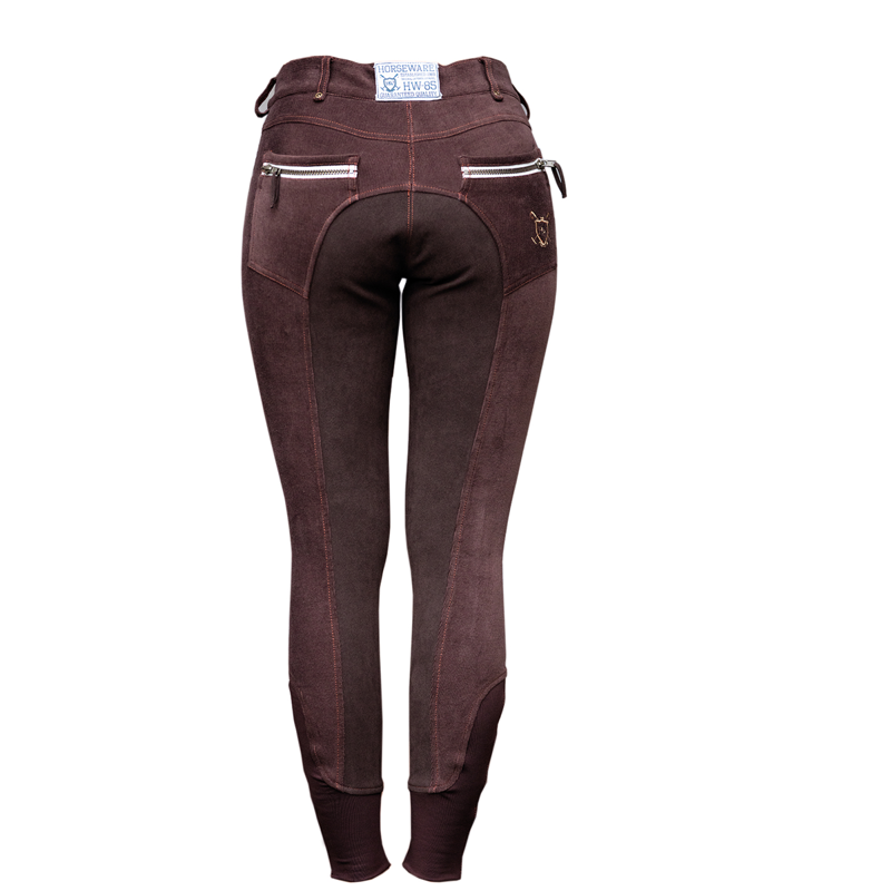 Horseware Adalie Ladies Full Seat Breeches - Coffee Bean-1